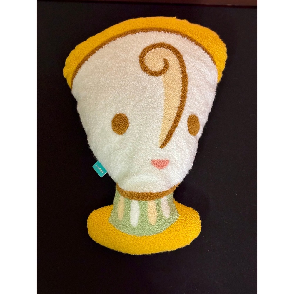 Disney Pillowfort Beauty and the Beast Chip Teacup Plush Decorative Pillow 15in